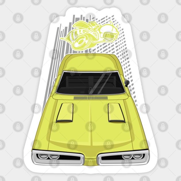 Dodge Coronet Super Bee 1970 - light yellow Sticker by V8social